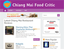 Tablet Screenshot of chiangmaifoodcritic.com